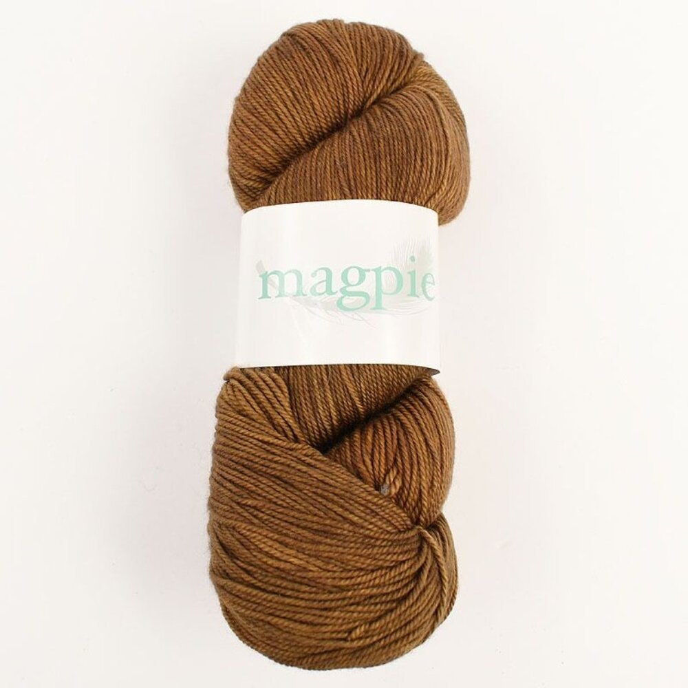 Magpie Swanky Sock Yarn SW Merino Cashmere Nylon 434 Yards Color Eager Beaver